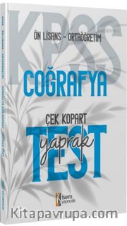 2024 KPSS Ortaöğretim Önlisans Coğrafya Çek-Kopart Yaprak Test