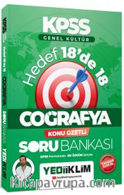 2024 KPSS Genel Kültür Hedef 18'de 18 Coğrafya Konu Özetli Soru Bankası