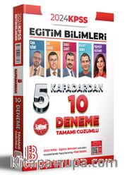 2024 KPSS Eğitim Bilimleri 5 Kafadardan Tamamı   Çözümlü 10 Deneme 