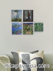Full Frame Duvar Sanatları - Claude Monet  Mini Kanvas Set 5'li - (FF-DS310)