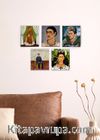 Full Frame Duvar Sanatları - Frida Kahlo- Mini Kanvas Set 5li - (FF-DS312)