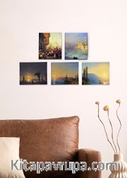 Full Frame Duvar Sanatları - İvan Ayvazovski - Mini Kanvas Set 5'li  (FF-DS315) 
