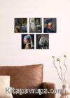 Full Frame Duvar Sanatları - Johannes Vermeer - Mini Kanvas Set 5'li - (FF-DS317)