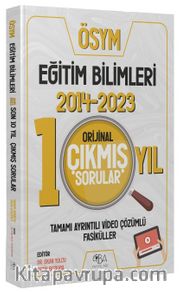 KPSS Eğitim Bilimleri 2014-2023 Orijinal Son 10 Yıl Çıkmış Sorular Video Çözümlü