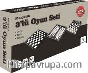 Manyetik 3'lü Oyun Seti