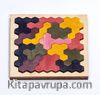 Montessori Ahşap Zeka Oyunları / w-Petek Puzzle
