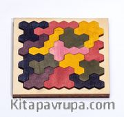 Montessori Ahşap Zeka Oyunları / w-Petek Puzzle