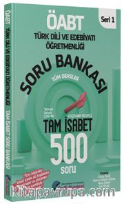 ÖABT Türk Dili ve Edebiyatı Tam İsabet 500 Soru Bankası Çözümlü