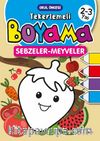 2-3 Yaş Tekerlemeli Boyama Sebzeler-Meyveler