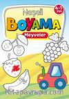 4-5 Yaş Neşeli Boyama Meyveler