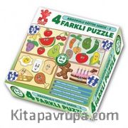 Anaokulu Eğitim Serisi 3- 4 Farklı Puzzle