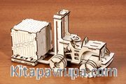 w-3D Puzzle - Forklift and Box - Forklift ve Kutu - 77 parça