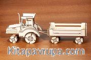 w-3D Puzzle - Tractor and Dorse - Traktör ve Dorse - 116 Parça