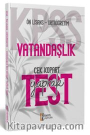 2024 KPSS Ortaöğretim Ön Lisans Vatandaşlık Çek Kopart Yaprak Test