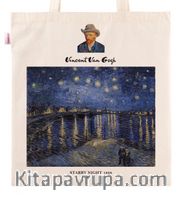 Askılı Bez Çanta - Ressamlar - Van Gogh - Starry Night 1888