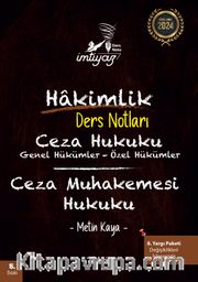 İmtiyaz Ceza Hukuku Ceza Muhakemesi Hukuku Hakimlik Ders Notları