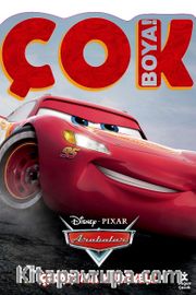 Disney Arabalar Çok Boya! Çıkartmalı Dev Boyama Kitabı