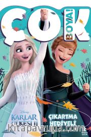 Disney Karlar Ülkesi Çok Boya! Çıkartmalı Dev Boyama Kitabı