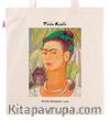 Askılı Bez Çanta - Ressamlar - Frida Kahlo - With Monkey 1938