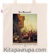 Askılı Bez Çanta - Ressamlar - Ivan Ayvazovski - Coffee House By The Ortaköy Mosque 1846