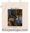 Askılı Bez Çanta - Ressamlar - Johannes Vermeer - A Young Woman Seated At A Virginal 1670-1672