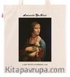 Askılı Bez Çanta - Ressamlar - Leonardo Da Vinci - Lady With An Ermine 1489