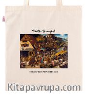 Askılı Bez Çanta - Ressamlar - Pieter Brueghel - The Dutch Proverbs 1559
