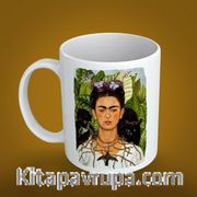 Kupa - Ressamlar - Frida Kahlo - With Thorn Necklace And Hummingbird 1940