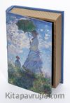 Kitap Şeklinde Ahşap Hediye Kutu - Ressamlar - Claude Monet - Woman With A Parasol 1875
