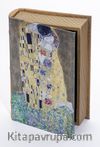 Kitap Şeklinde Ahşap Hediye Kutu - Ressamlar - Gustav Klimt - The Kiss 1908-1909