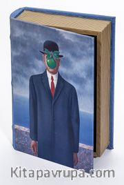 Kitap Şeklinde Ahşap Hediye Kutu - Ressamlar - René Magritte - The Son Of Man 1946