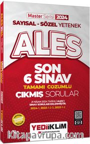 2024 ALES Sayısal - Sözel Yetenek Son 6 Sınav Tamamı Çözümlü  Çıkmış Sorular