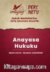 İmtiyaz Hmgs Ders Notları Anayasa Hukuku