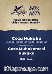 İmtiyaz HMGS Ders Notları Ceza Hukuku <br /> Ceza Muhakemesi Hukuku