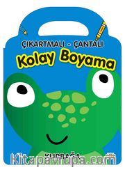 Çıkartmalı Çantalı Kolay  Boyama - Kurbağa