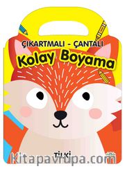 Çıkartmalı Çantalı Kolay  Boyama - Tilki