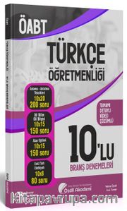 ÖABT Türkçe Öğretmenliği 10 Deneme Çözümlü 