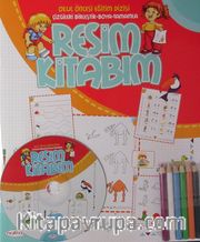 Resim Kitabım <br /> Okul Öncesi Eğitim Dizisi (Çizgileri Birleştir-Boya-Tamamla)