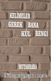 Kelimeler Gerek Bana Kül Rengi
