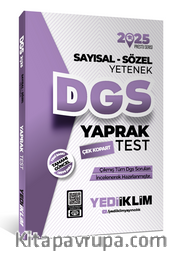 2025 DGS Sayısal-Sözel Yetenek Çek Kopart Yaprak Test