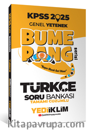 2025 KPSS Genel Yetenek Bumerang Türkçe Tamamı Çözümlü Soru Bankası
