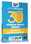 2025 KPSS Eğitim Bilimleri 30 Popüler Ölçme ve Değerlendirme Tamamı Çözümlü Deneme Sınavı 