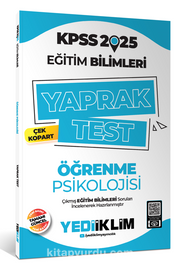 2025 KPSS Eğitim Bilimleri Öğrenme Psikolojisi Çek Kopart Yaprak Test
