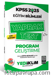 2025 KPSS Eğitim Bilimleri Program Geliştirme Çek Kopart Yaprak Test