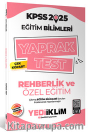 2025 KPSS Eğitim Bilimleri Rehberlik ve Özel Eğitim Çek Kopart Yaprak Test