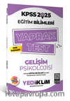 2025 KPSS Eğitim Bilimleri Gelişim Psikolojisi Çek Kopart Yaprak Test