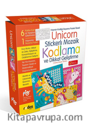 Unicorn Stickerlı Mozaik Kodlama ve Dikkat Geliştirme Oyun Seti 