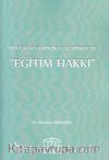 Uluslararası Hukukta ve Türkiye'de  Eğitim Hakkı