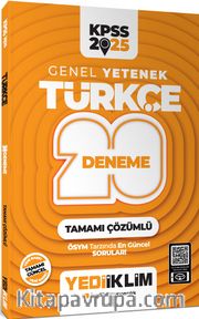 2025 KPSS Genel Yetenek Türkçe Tamamı Çözümlü 20 Deneme