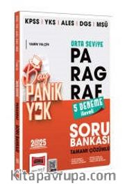 2025 KPSS YKS ALES DGS MSÜ Tamamı Çözümlü Panik Yok Orta Seviye Paragraf Soru Bankası (5 Deneme İlaveli) 
